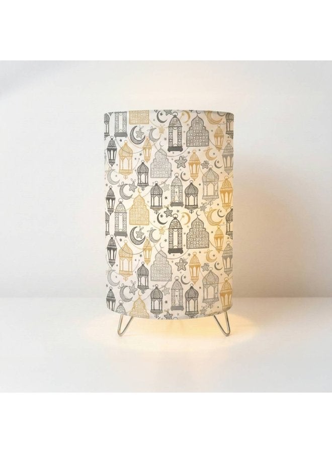 مصباح أرضي رمضاني متعدد الألوان من القماش 20x60cm